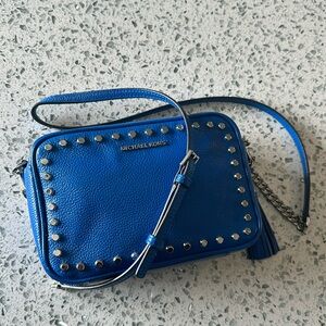 Blue Michael Kors Crossbody Bag